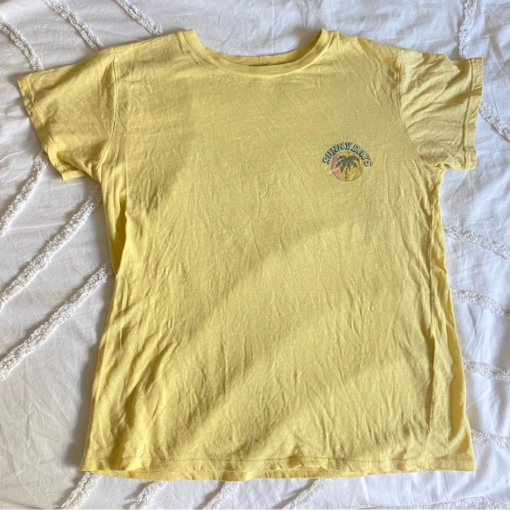 Billabong Yellow Graphic T-Shirt